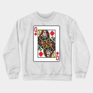 Queen of Diamonds Pixel Art Crewneck Sweatshirt